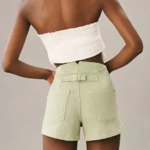NWT Anthropologie Pilcro Kit Utility Shorts In Moss 32 - Picture 2 of 3